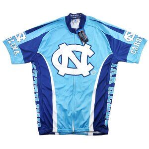 University North Carolina Tar Heels Cycling Jersey Full Zip Adrenaline XL NWT